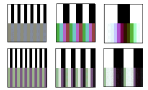 Color fringes on sensor